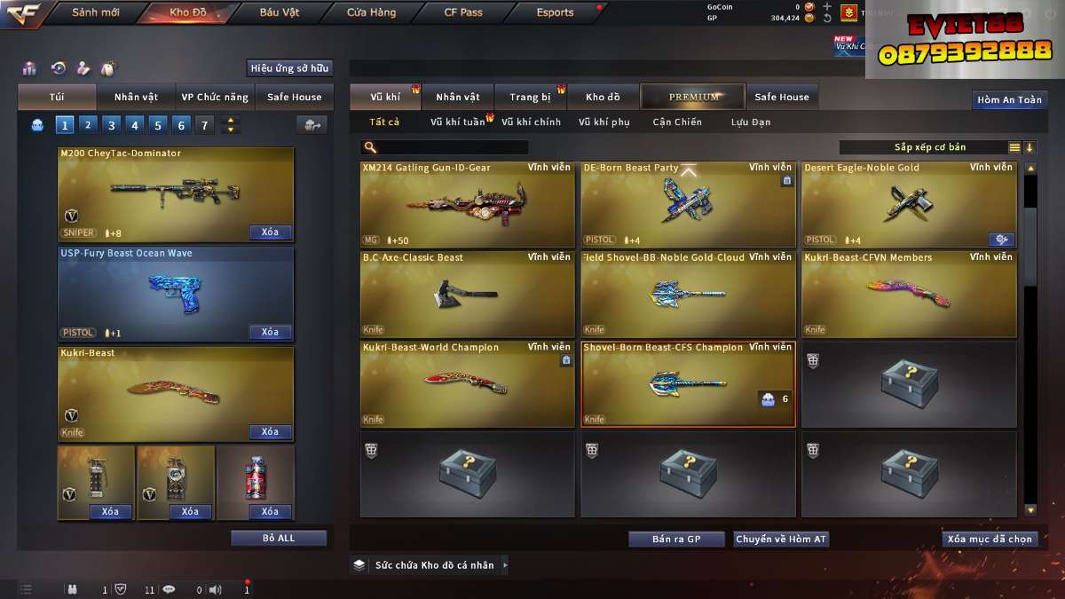 shop acc cf uy tin gia re